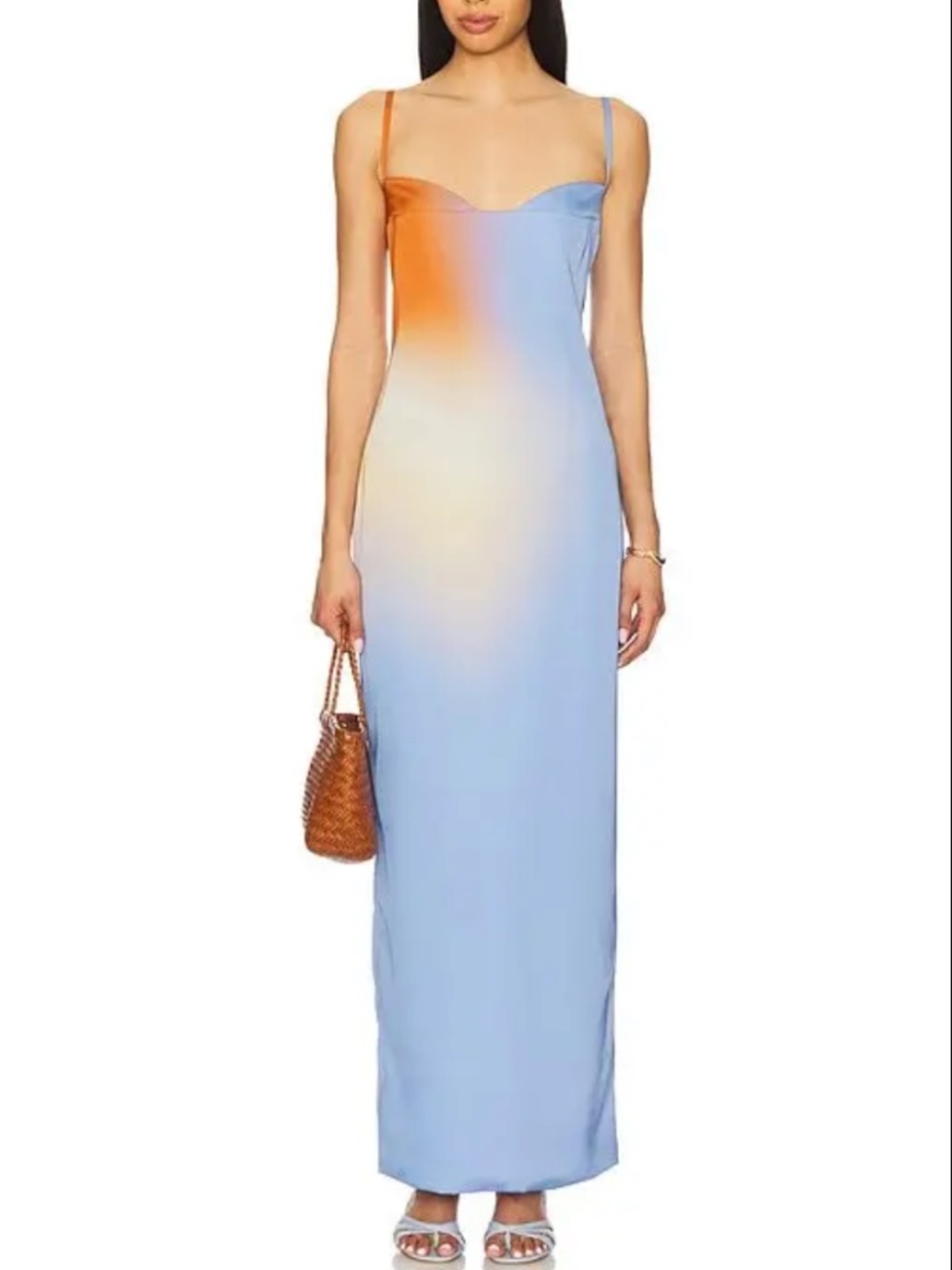 Baobab 'Medusa' Maxi Dress in Dunes / Blue Pattern (NWT)